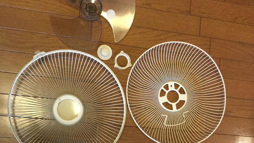扇風機の片付け